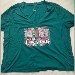 MERRY CHRISTMAS handcrafted tee